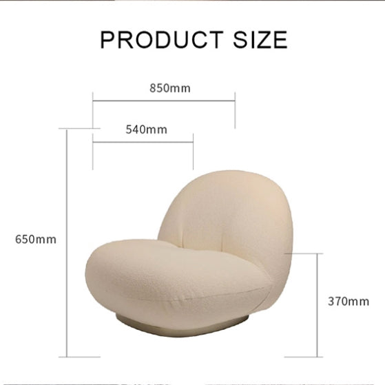 Chaise pivotante Pacha de Gubi, Boucle avec base dorée 