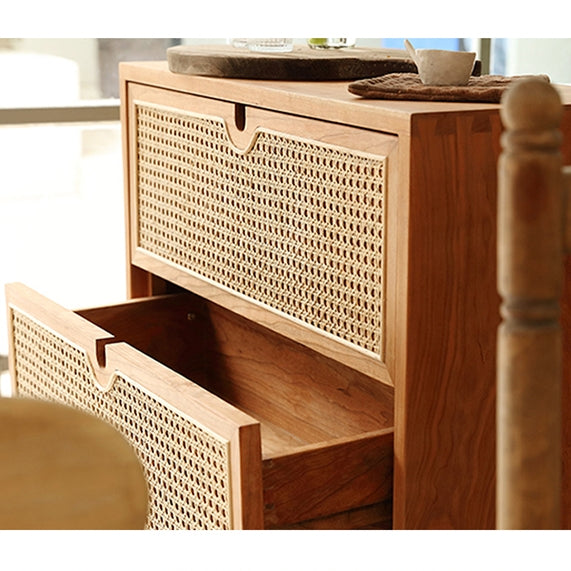 Pavia Chests Of Drawers, Natural Rattan & Oak-Weilai Concept-Weilai Concept