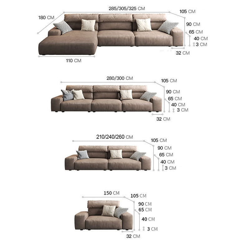 Montgomery Three Seater Corner Sofa, Leathaire-Weilai Concept