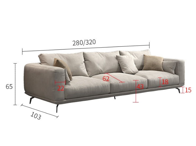 Canapé d'angle trois places NR23, cuir 