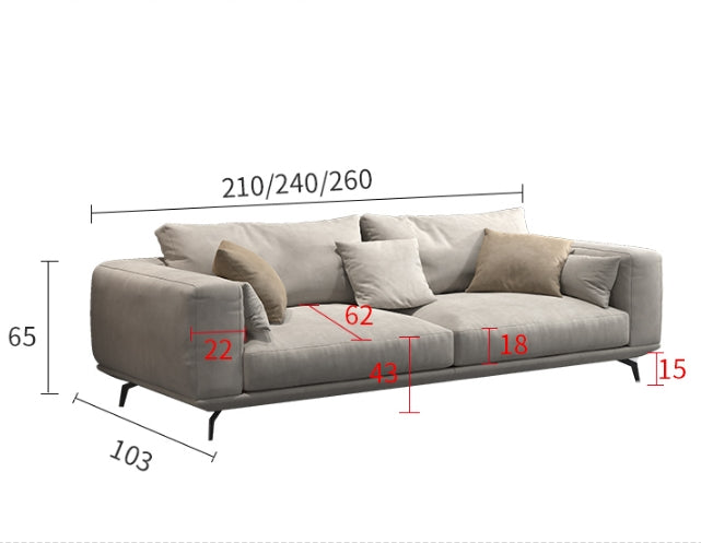 Canapé d'angle 4 places NR23, cuir 