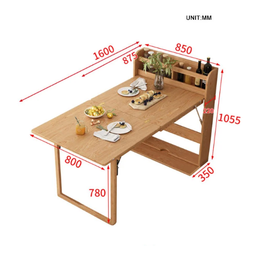 Marx Foldable Dining Table, Wood