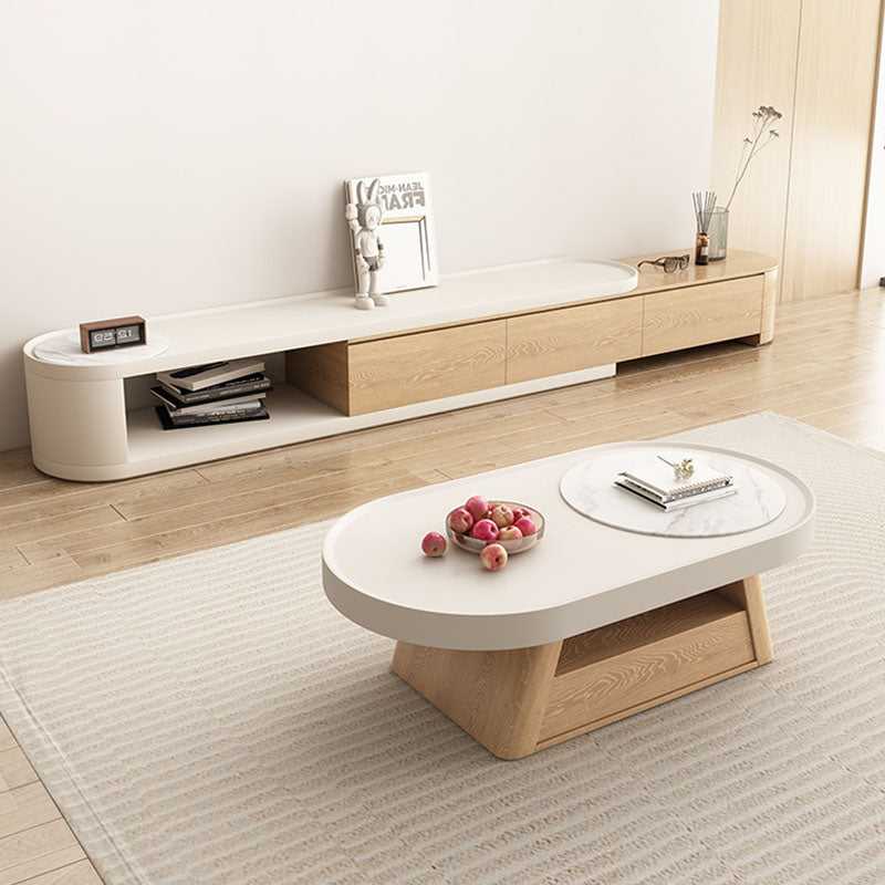 Ensemble de table basse Quentina, avec support TV 