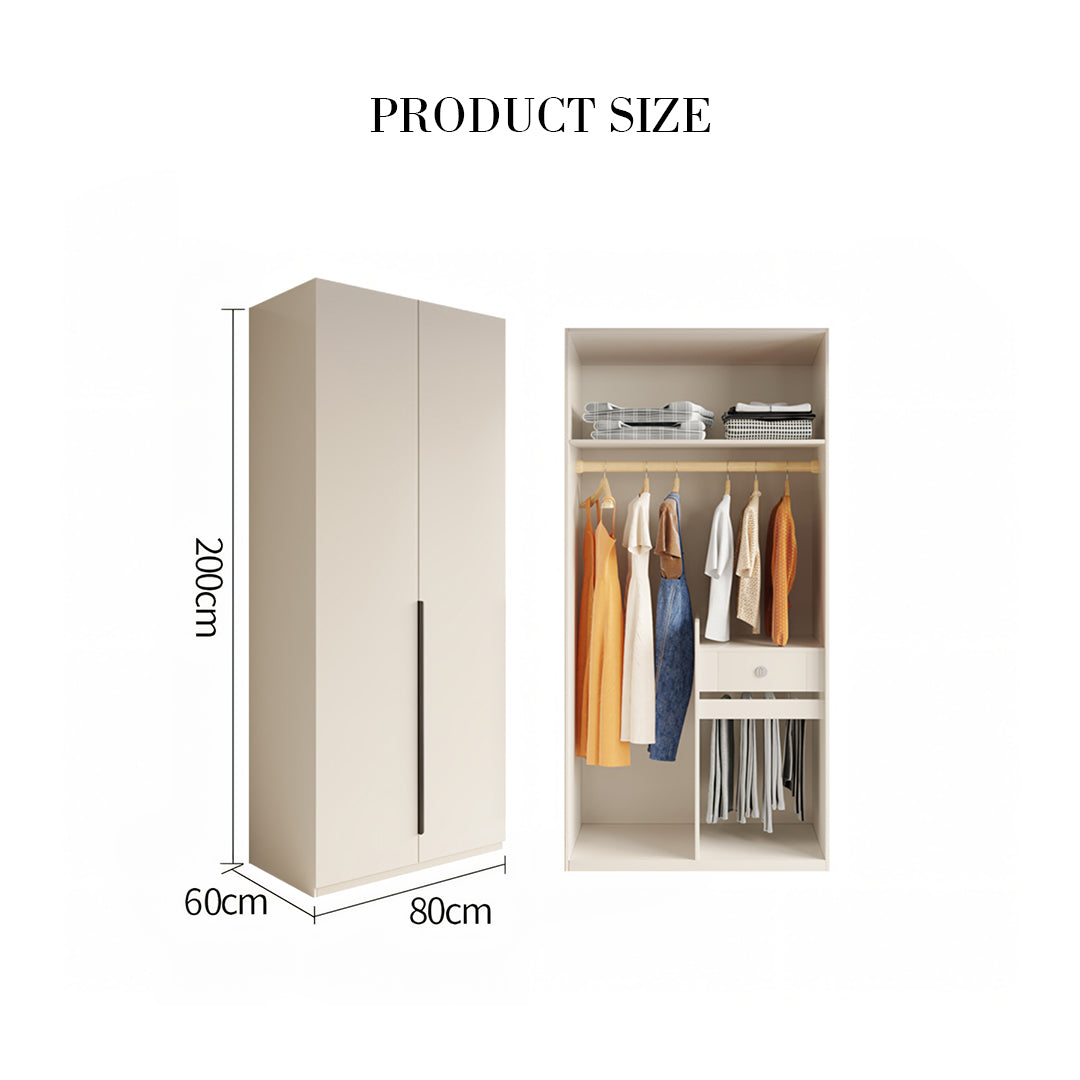 Petrov Wooden Wardrobe, Cream