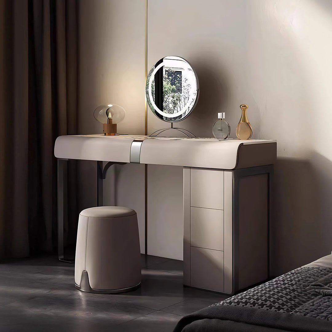 Nisha Dressing Table, Vanity Table With LED Mirror