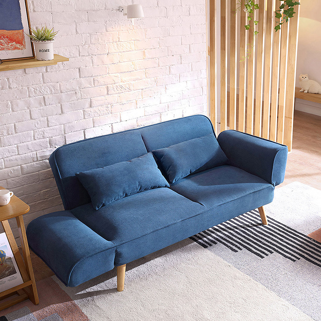 Ferreira Foldable Sofa Bed, Blue