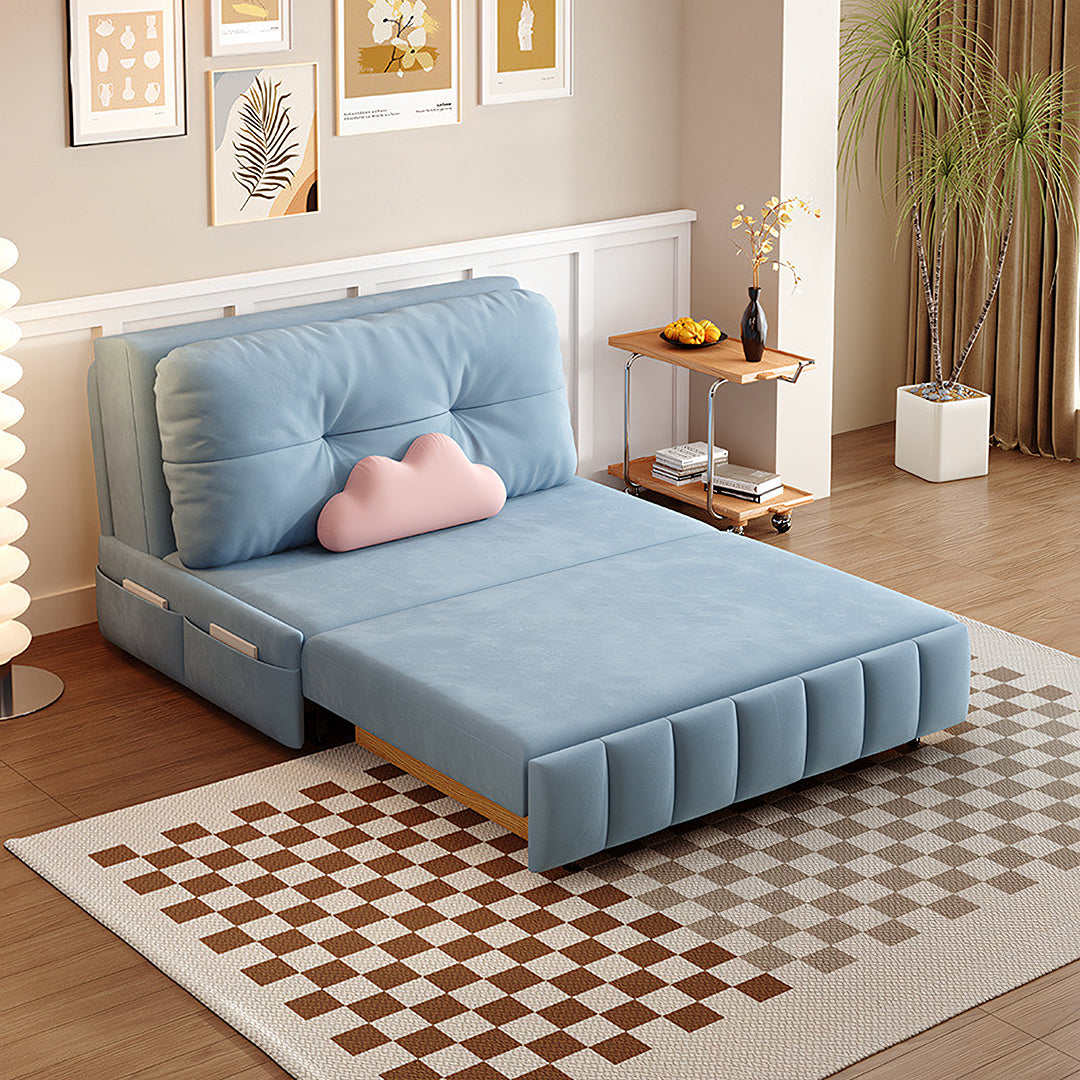 Mehta Single Seater Sofa Bed, Two Seater Sofa Bed, Blue