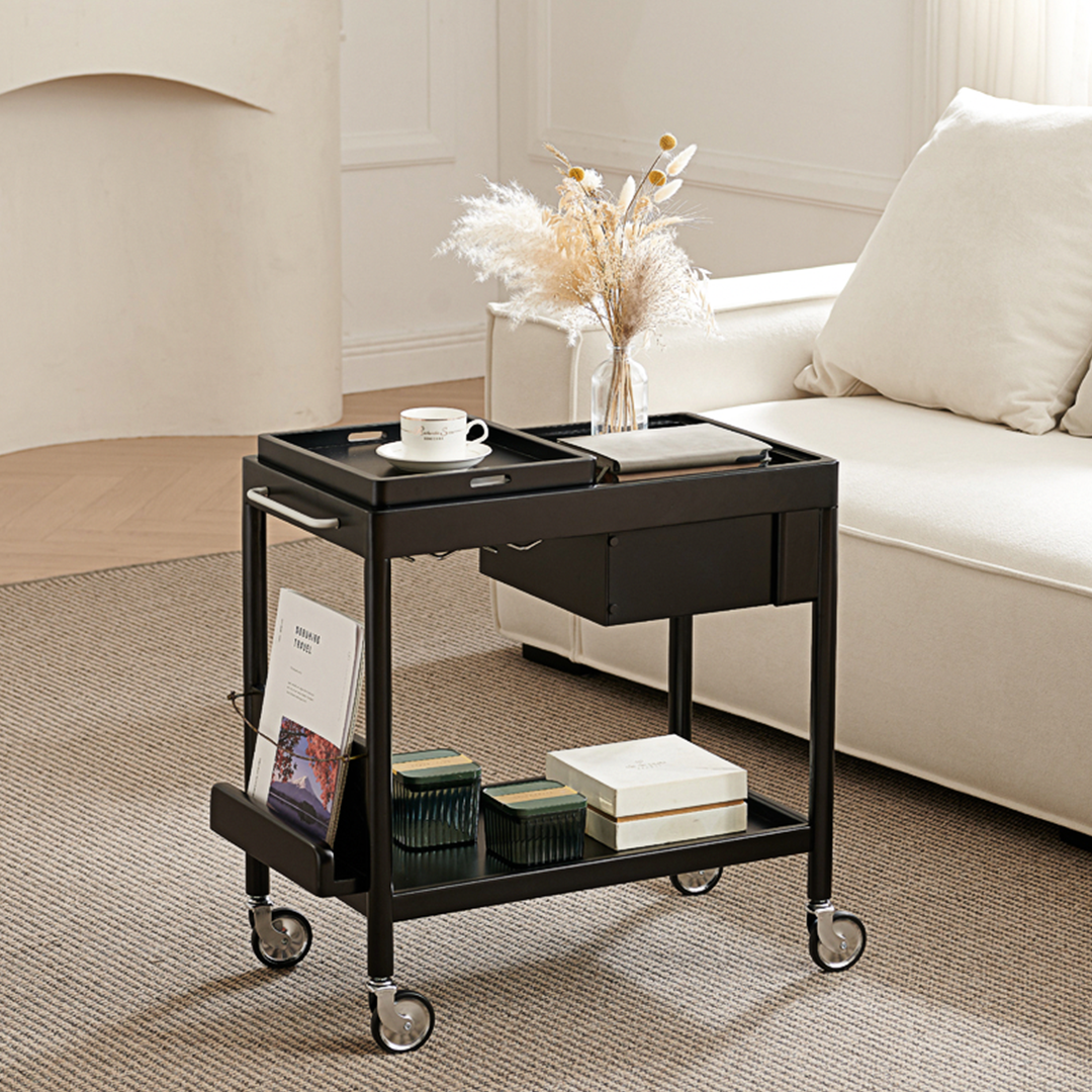 Orion With Magazine Rack Side Table-Weilai Concept