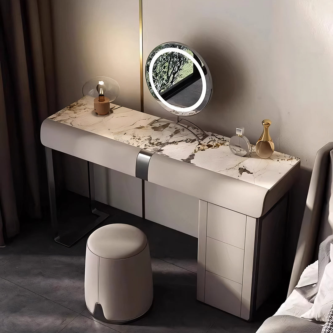 Nisha Dressing Table, Vanity Table With LED Mirror