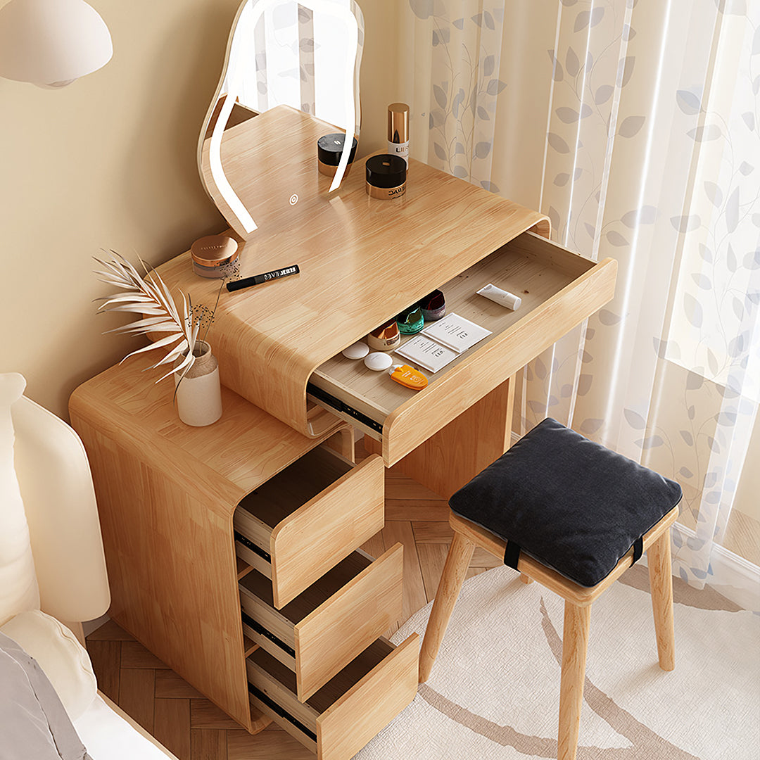 Parker Dressing Table, Wood, Oak & Walnut