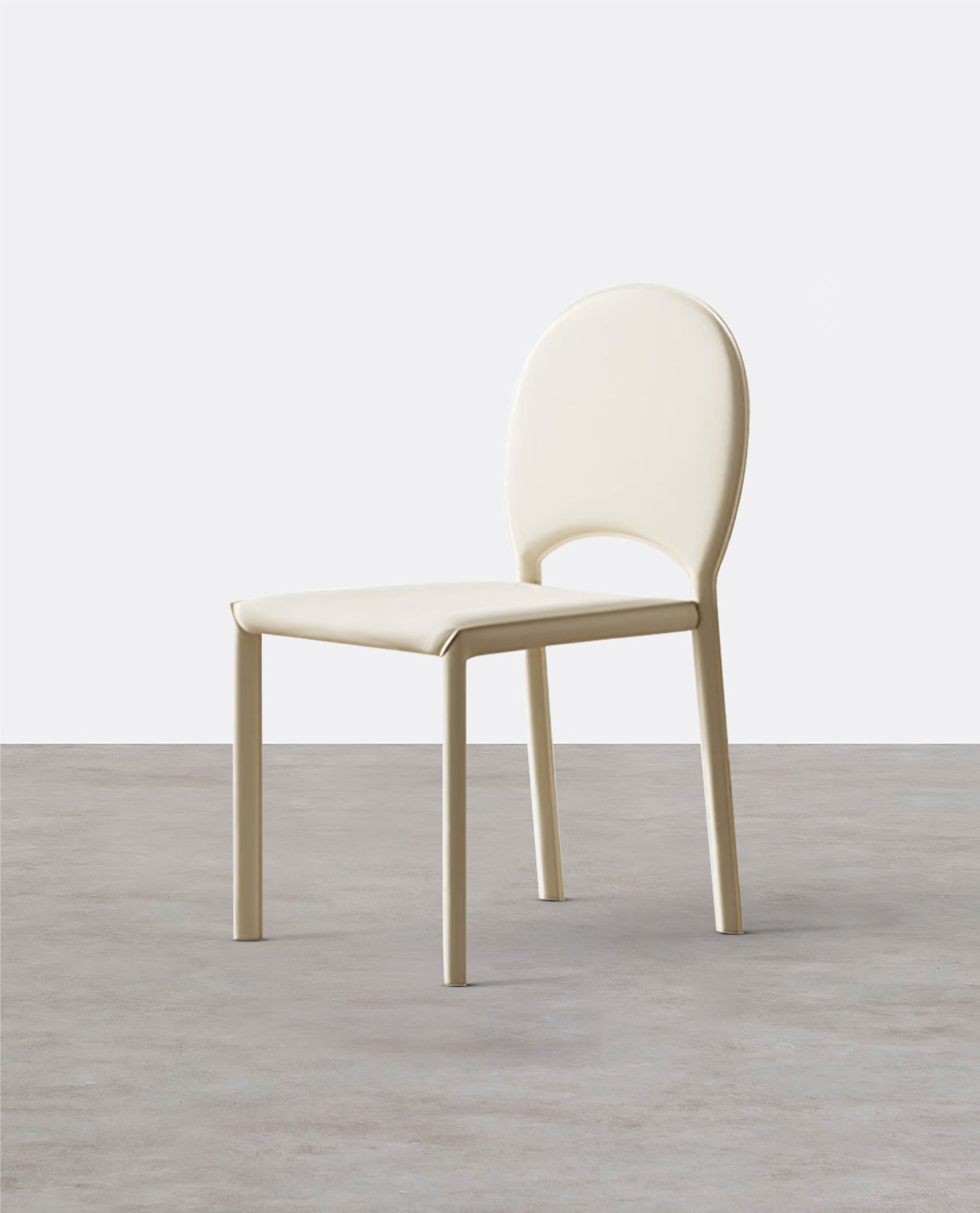 Chaise de salle à manger Yedda, crème 