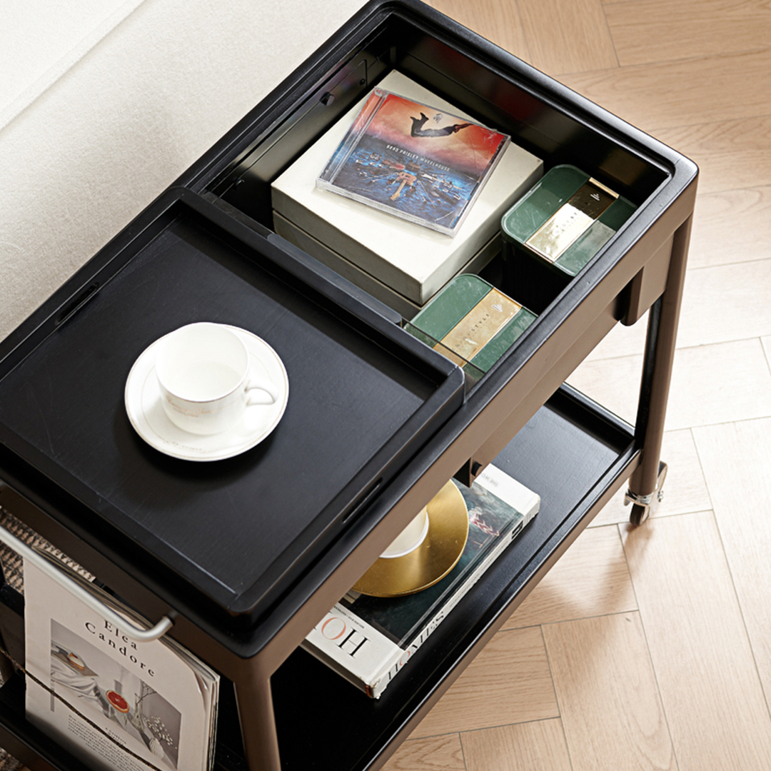 Orion With Magazine Rack Side Table-Weilai Concept