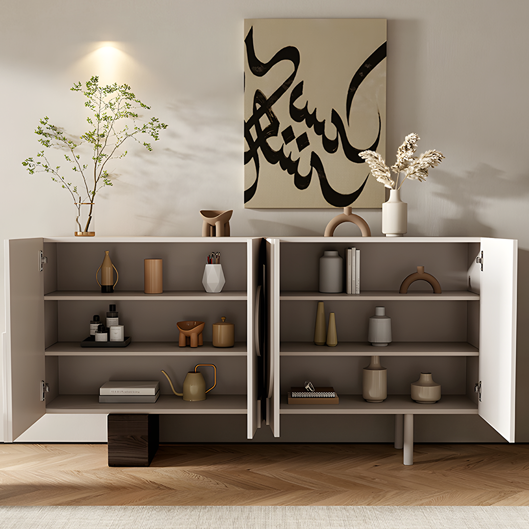 Fernanda Narrow Sideboard, Bedroom Sideboard, Cream-Weilai Concept