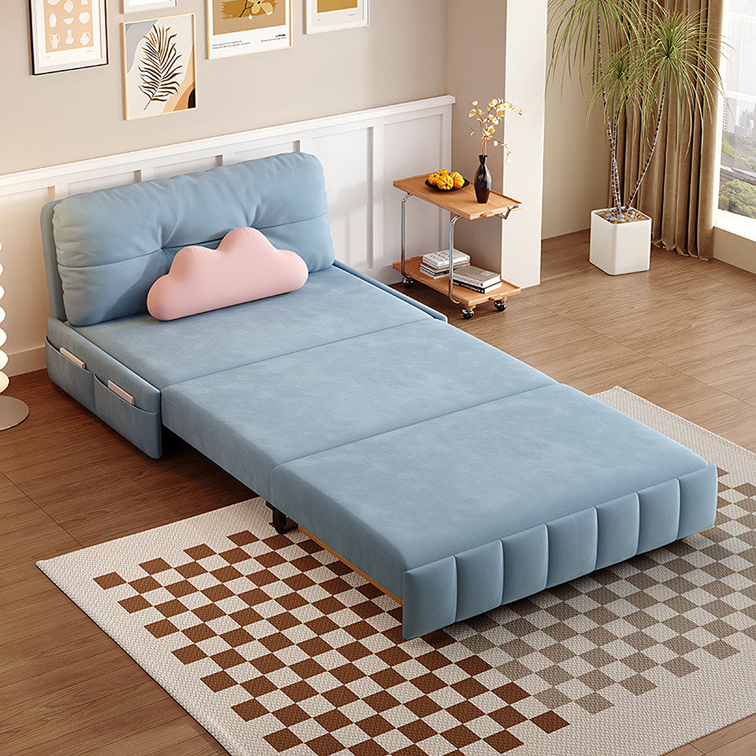 Mehta Single Seater Sofa Bed, Two Seater Sofa Bed, Blue