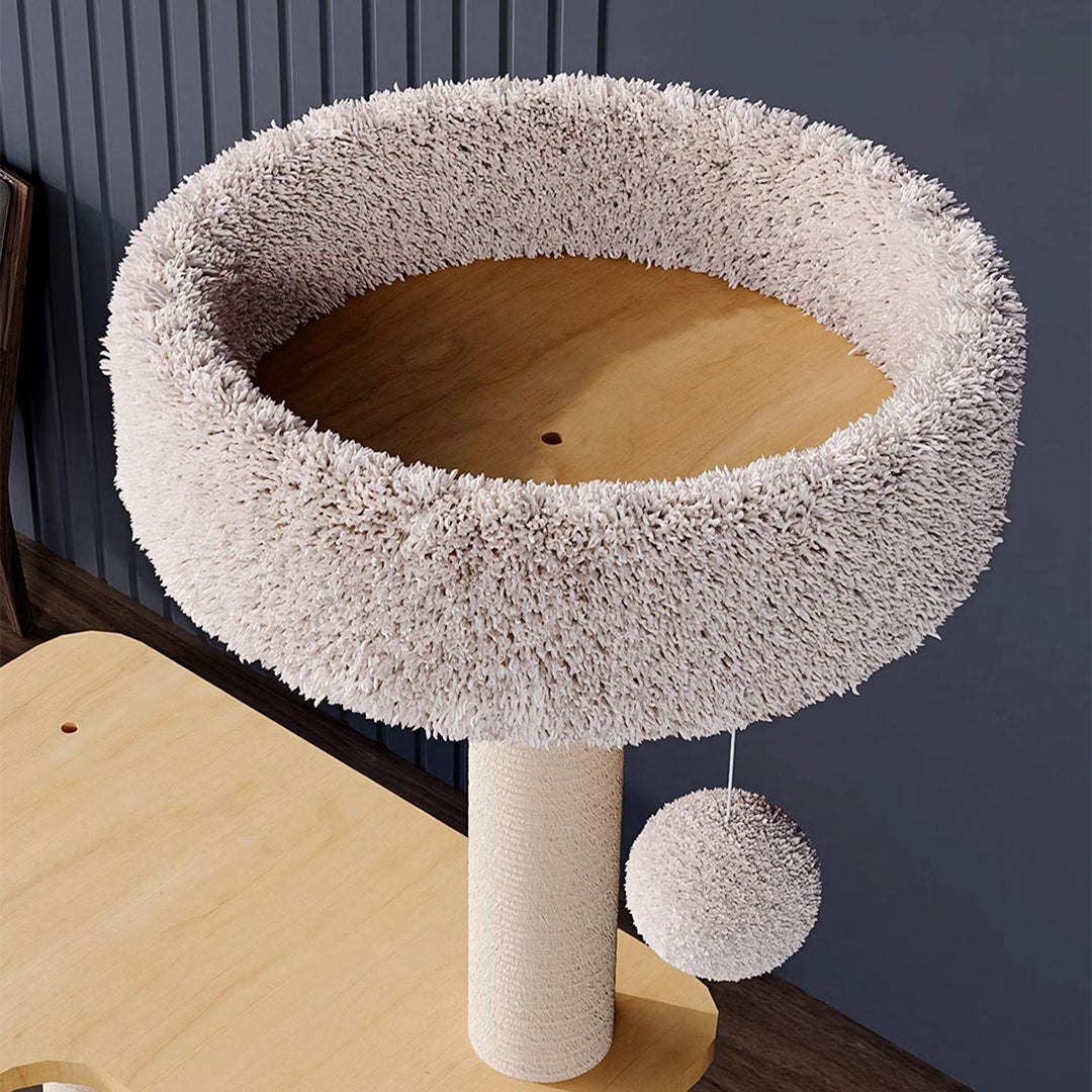 Jago Cat Climber, Wood Cat Tree, Oak