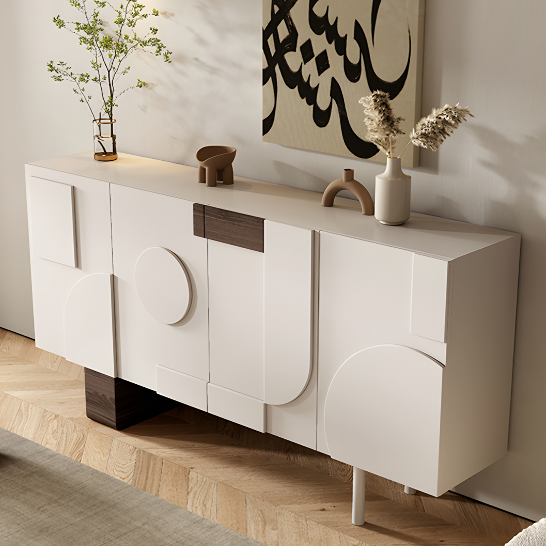 Fernanda Narrow Sideboard, Bedroom Sideboard, Cream-Weilai Concept