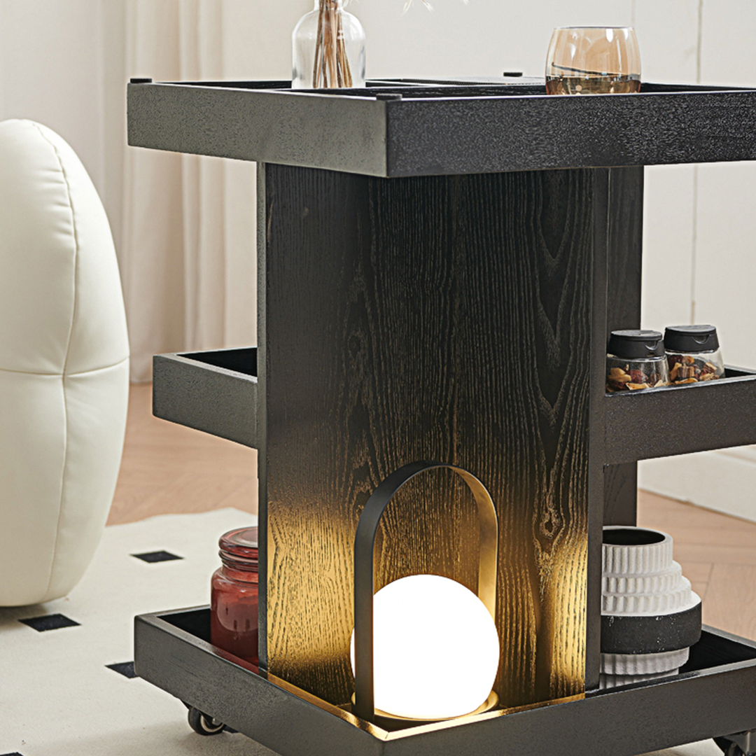 Cassandra Narrow Side Table, Black-Weilai Concept