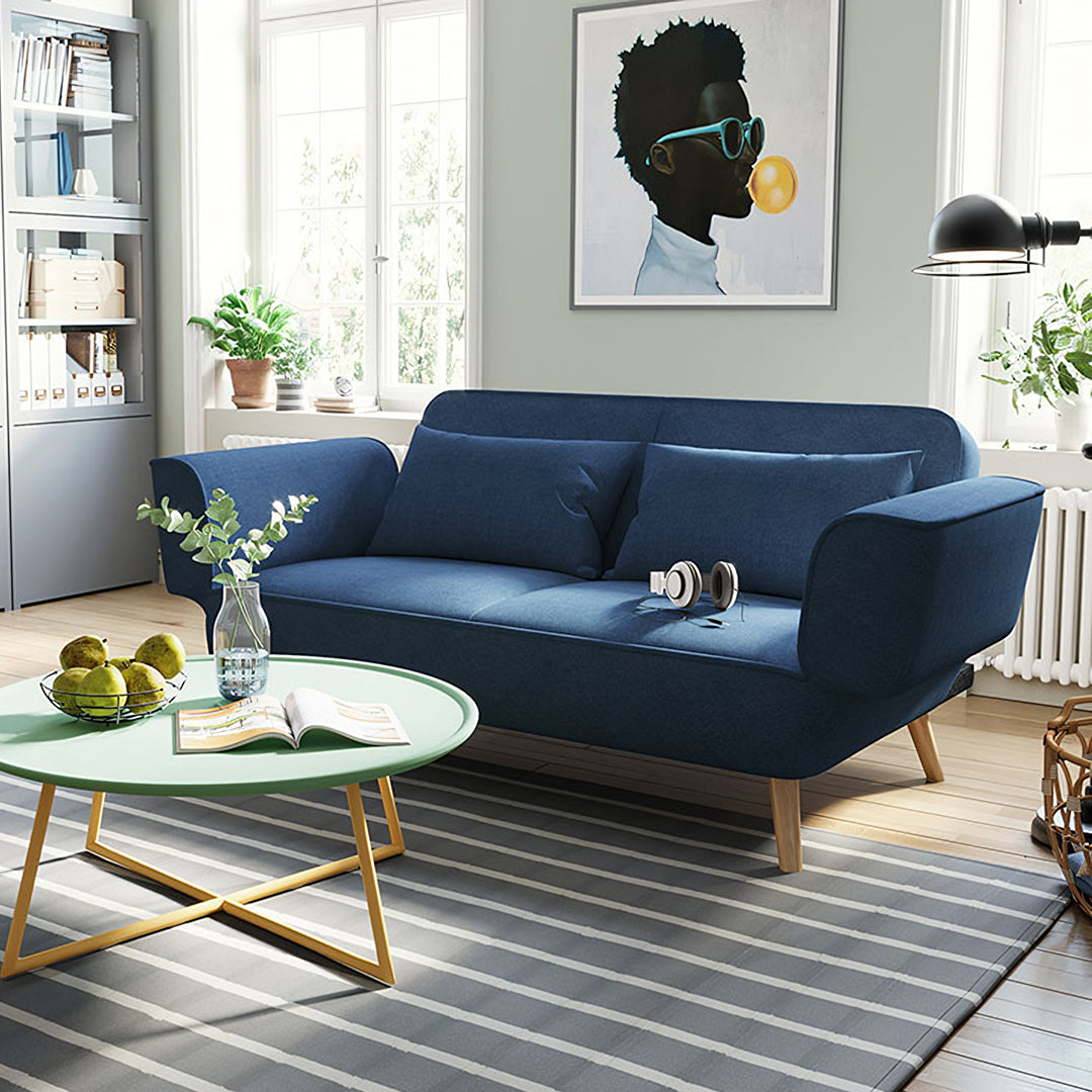 Ferreira Foldable Sofa Bed, Blue