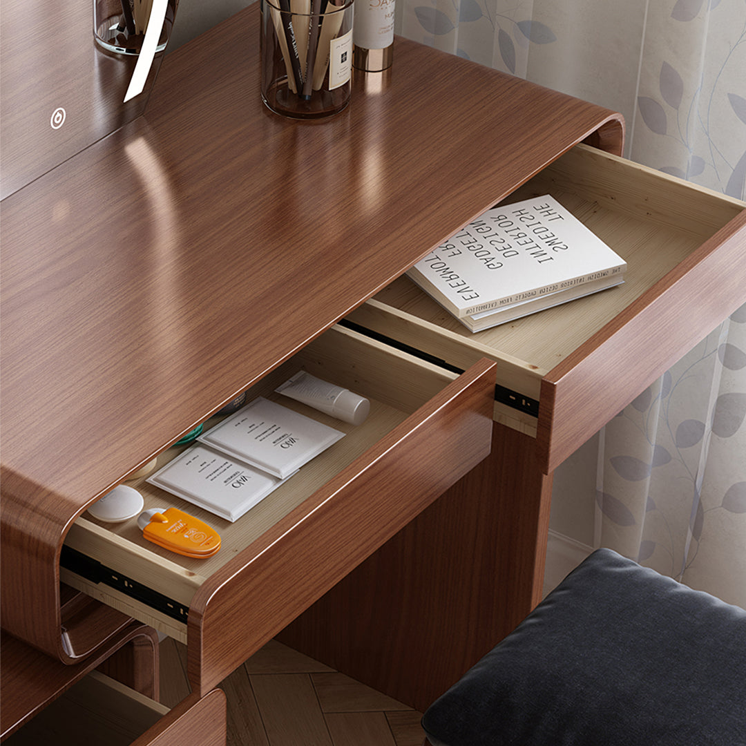 Parker Dressing Table, Wood, Oak & Walnut