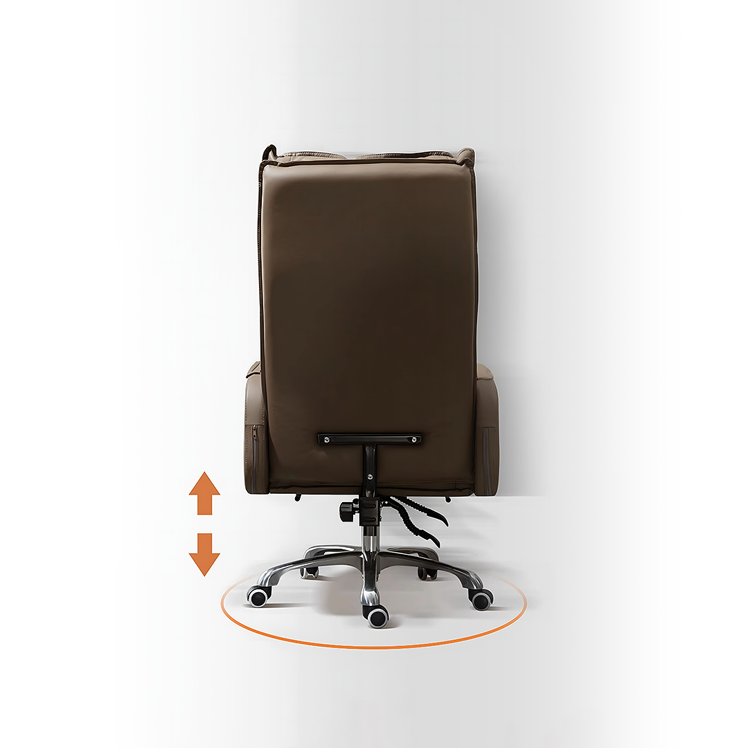 Fauteuil de bureau inclinable Manaia avec repose-pieds et pivotant 