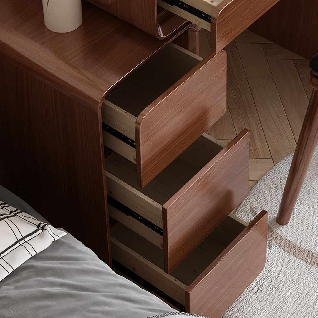 Parker Dressing Table, Wood, Oak & Walnut