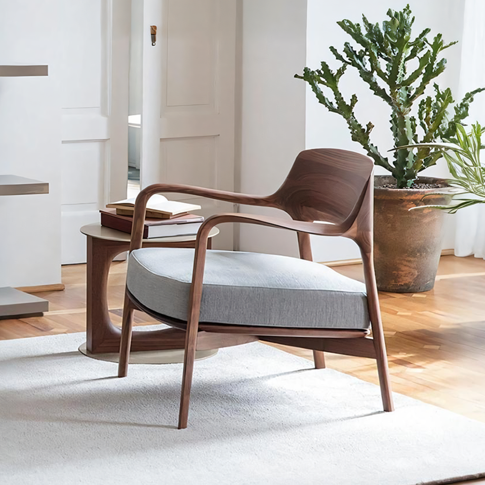 Hans Wegner Inspired Armchair, Dark Oak-Weilai Concept-Weilai Concept