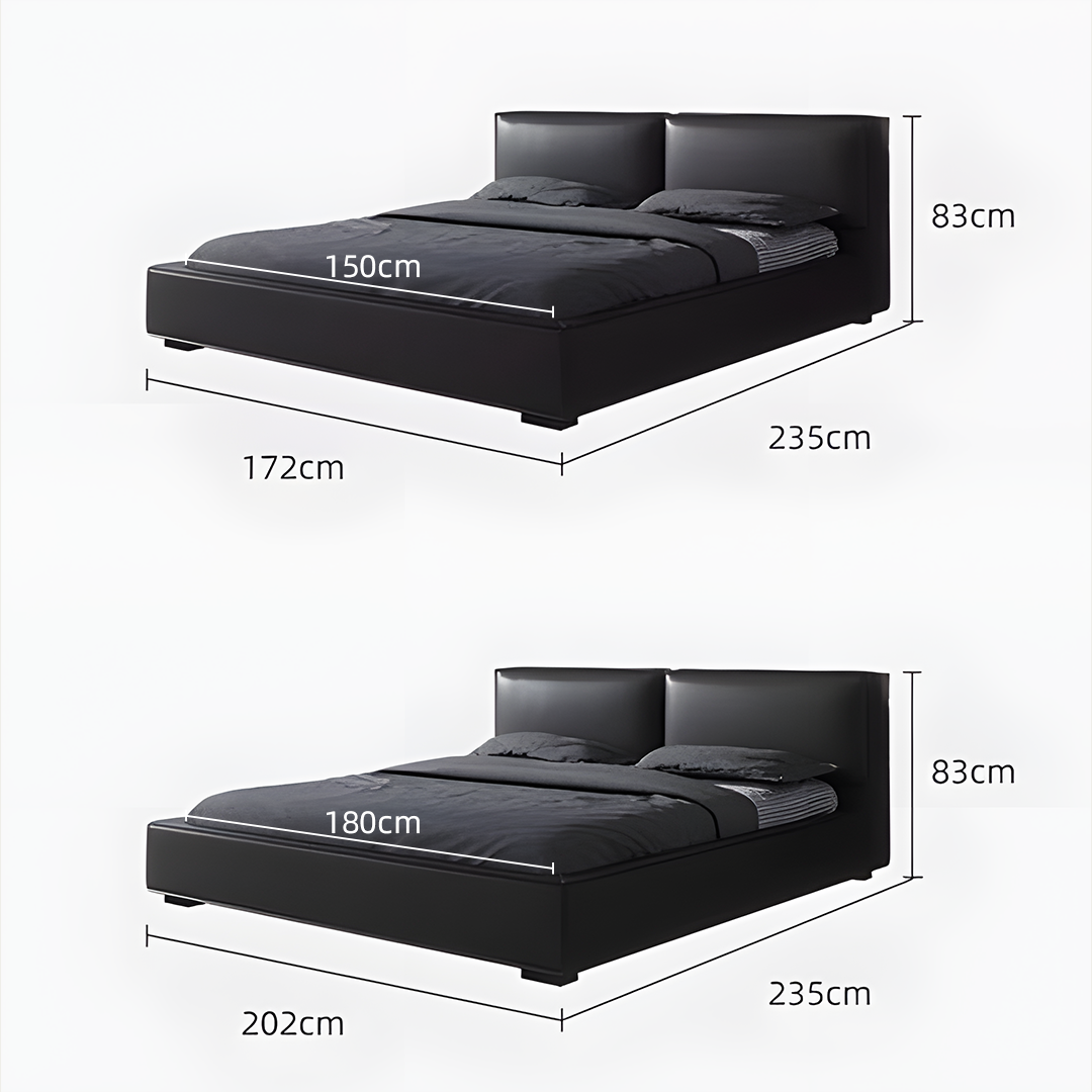 Vanessa King Size / Super King Size Bed, Black-Weilai Concept