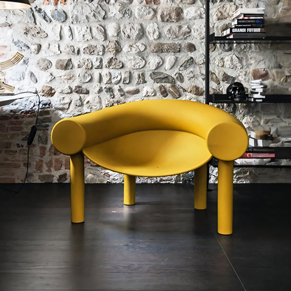 Fauteuil Wremical, Jaune