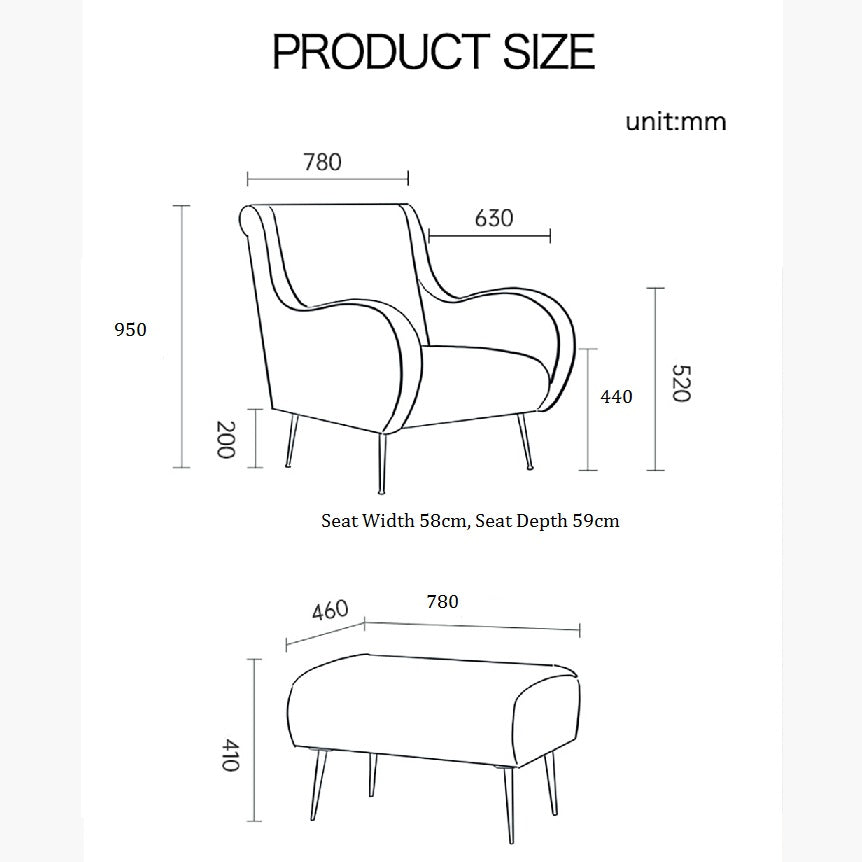 INS3 Armchair, Velvet-Weilai Concept-Weilai Concept