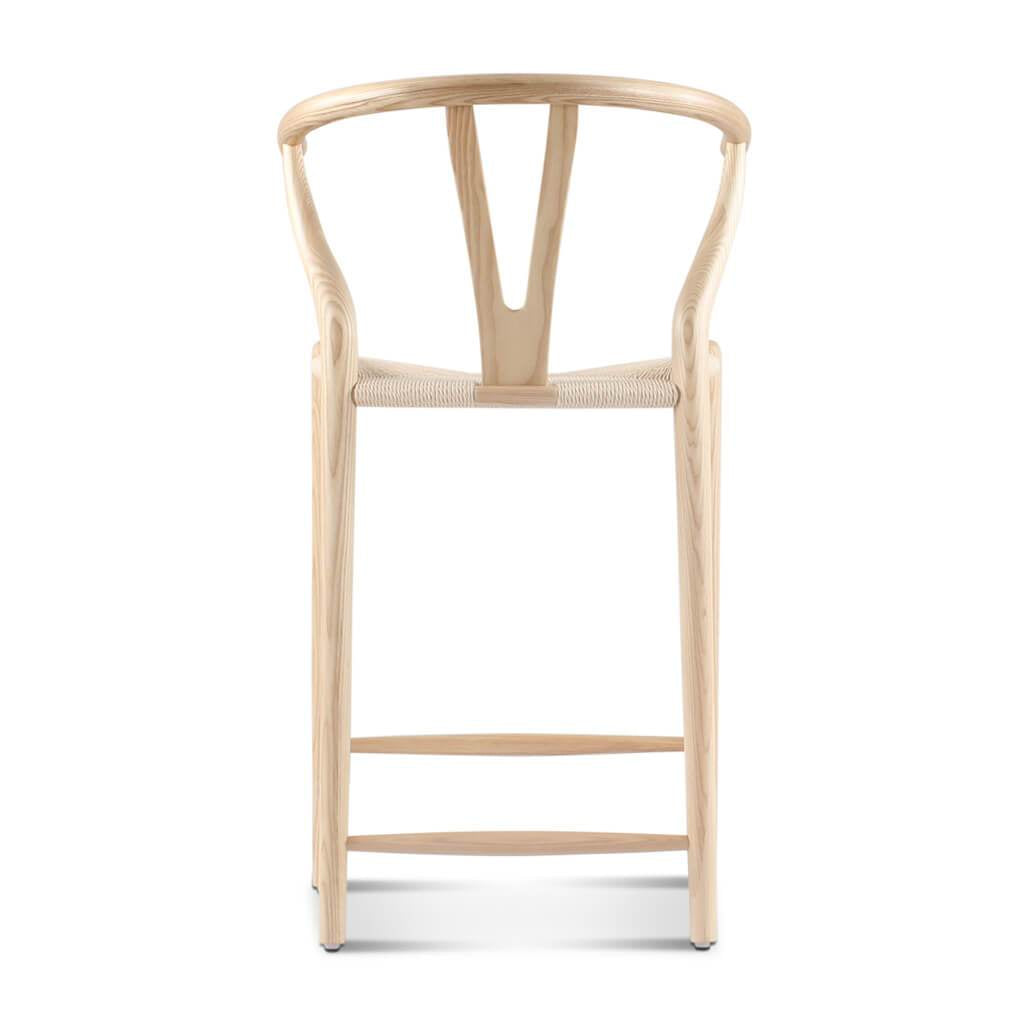 Wishbone Bar Stool Black Ash｜ DC Concept