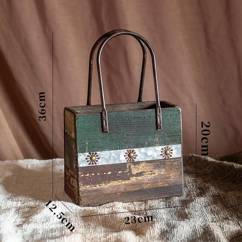 OX21 A Set Of Three Wood Handbags, Decoration-Weilai Concept-Weilai Concept